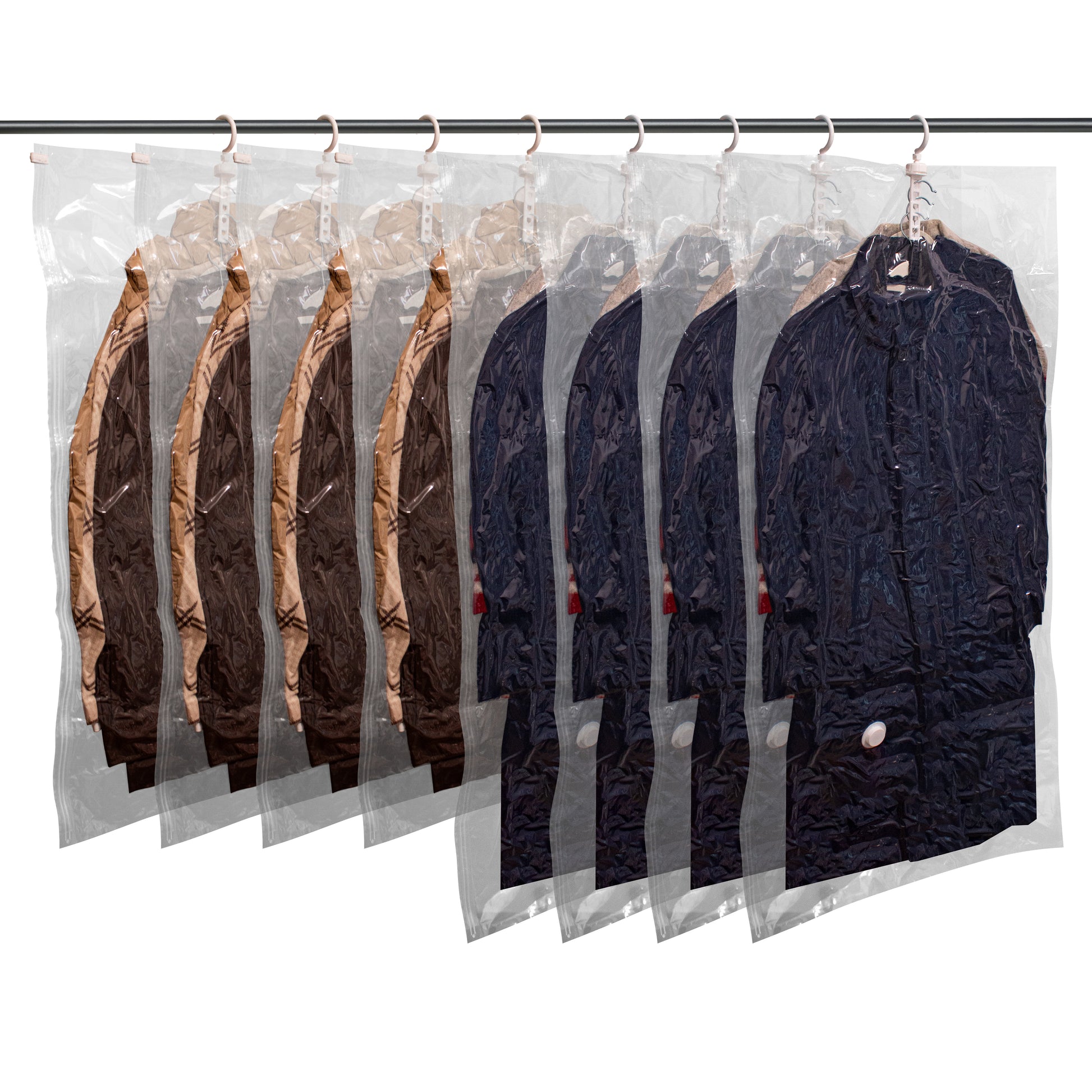 吊り式真空収納袋