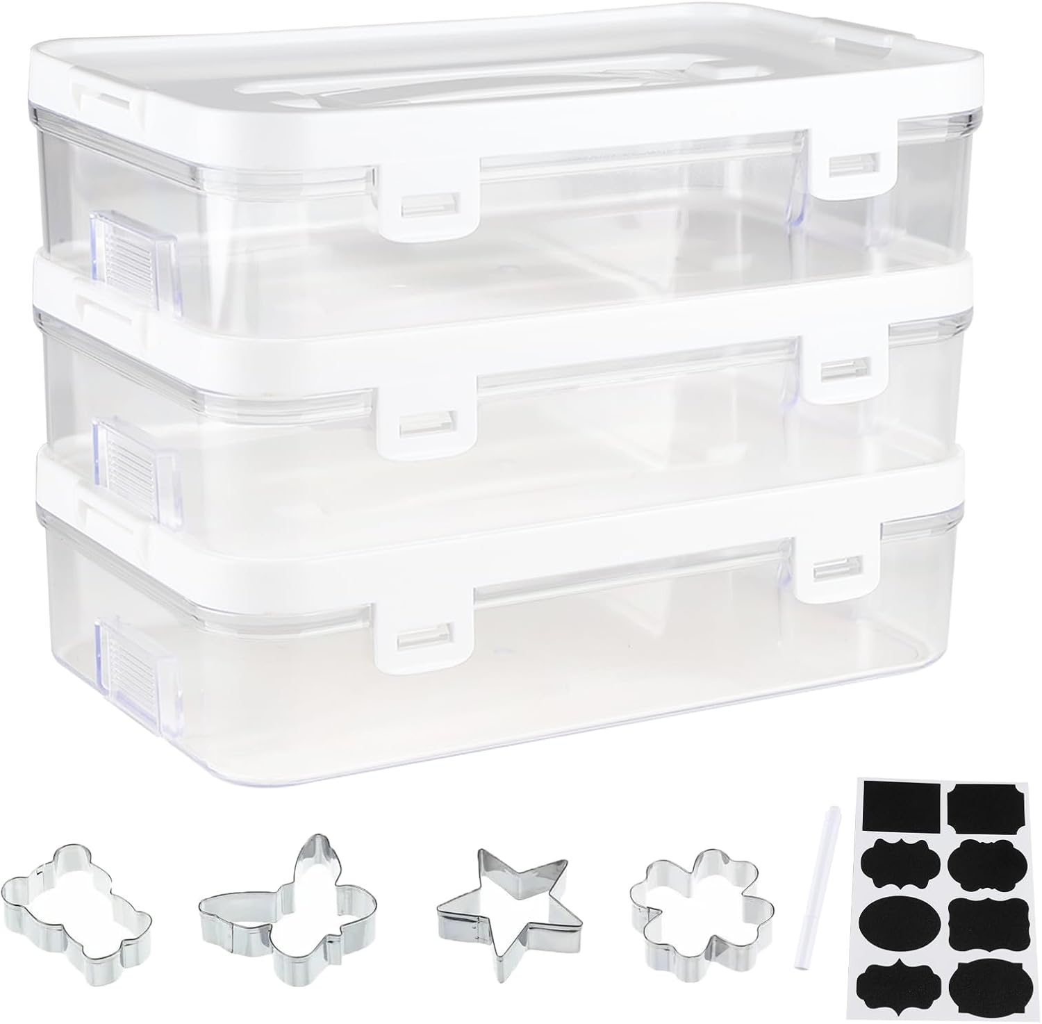 透明なクッキーカッター収納ボックス