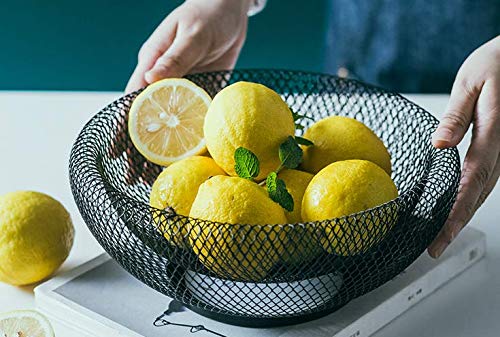 ワイヤー編みのフルーツ収納ボウル・バスケット