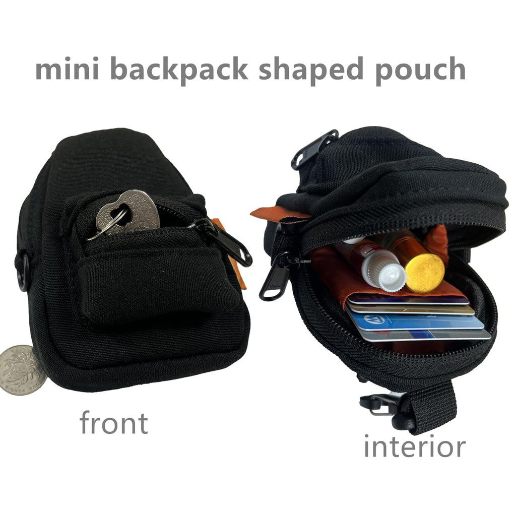 ミニバックパックキーホルダー財布
