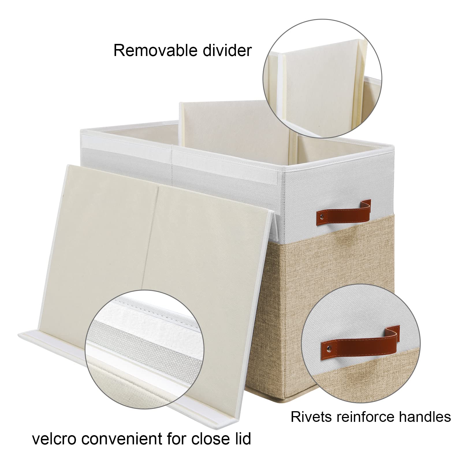 大サイズの収納ボックス（蓋付き）