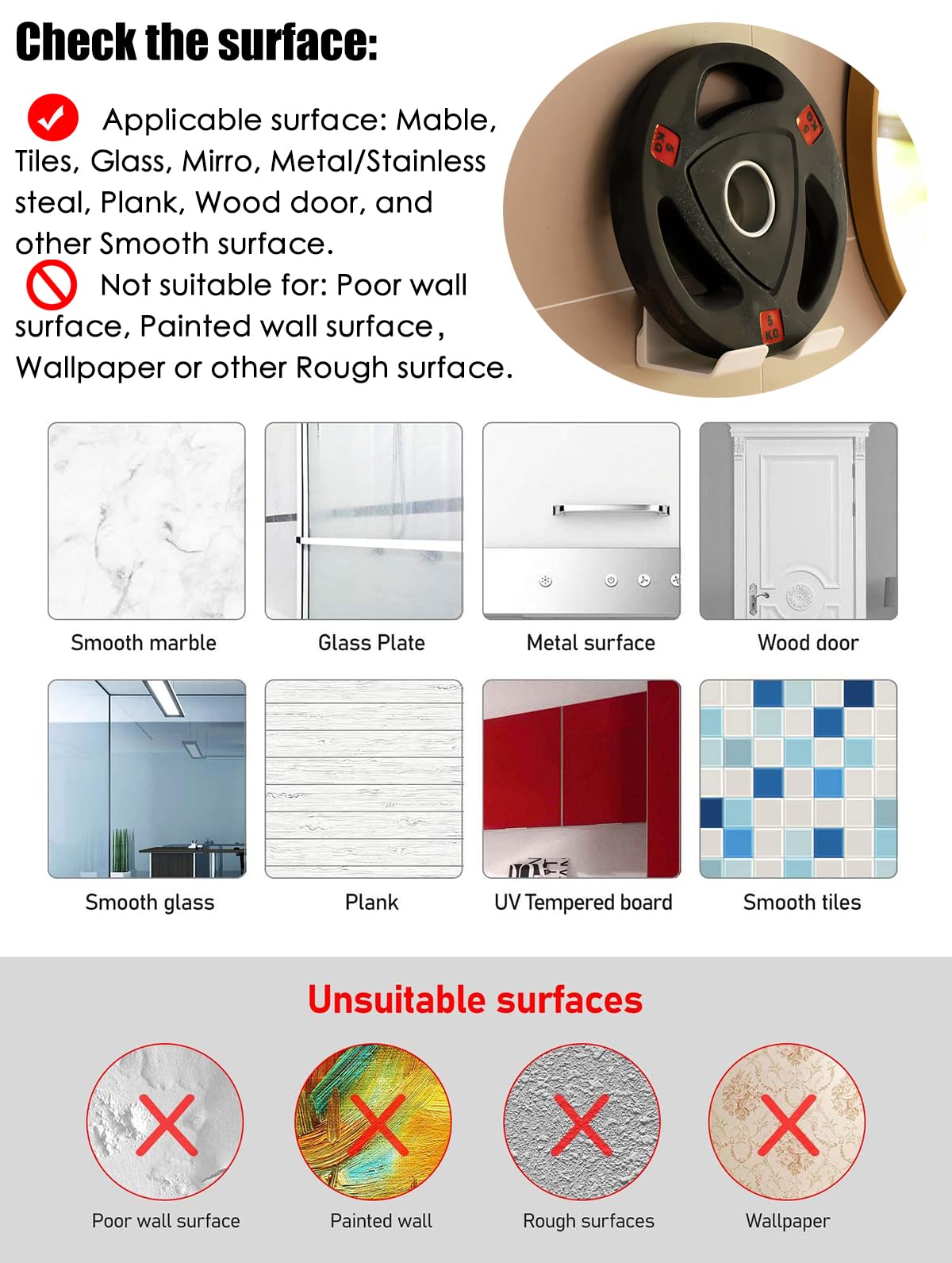 汎用ヘアドライヤーブラケット、壁掛け式ヘアドライヤーハンガー ヘアドライヤー用フック付き、プラグと電線収納機能搭載、キャビネットや浴室に適用（1個入り 白色）