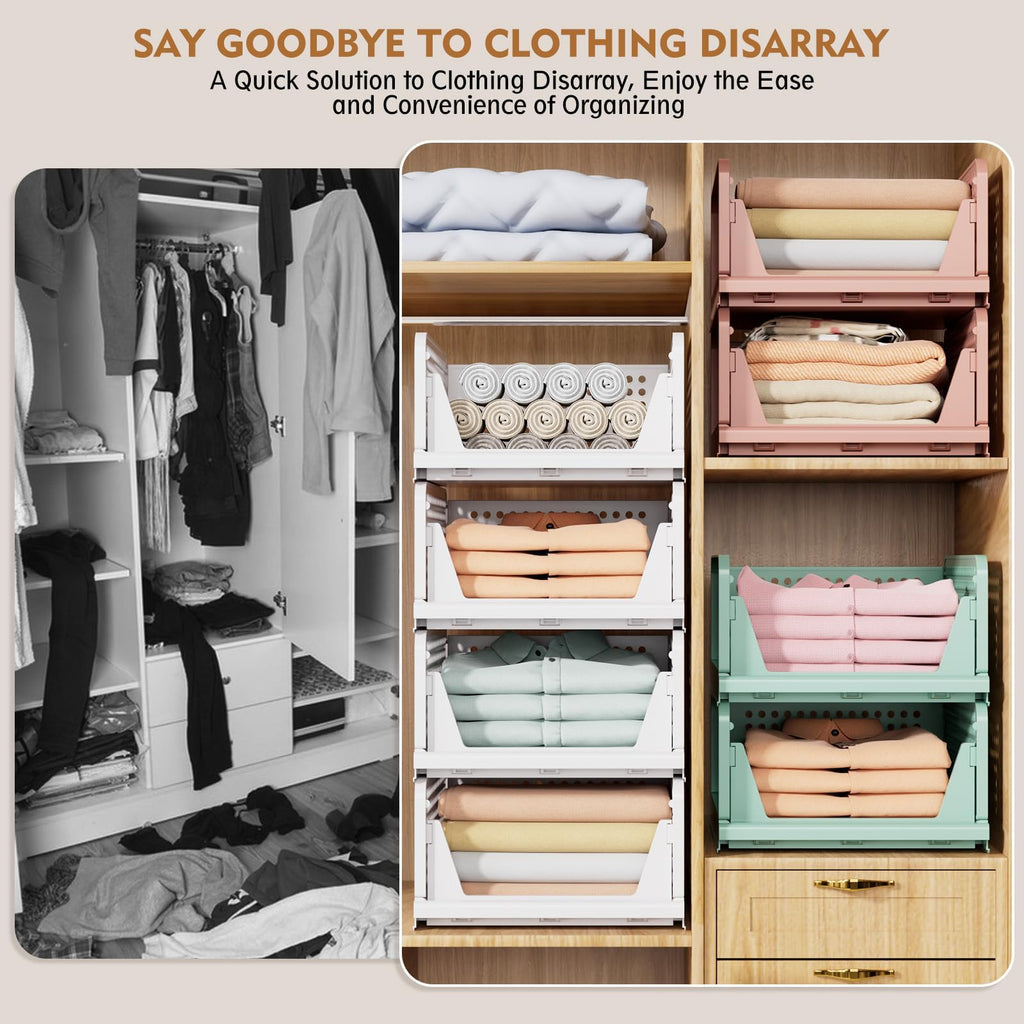 多機能折りたたみ式洋服収納ラック